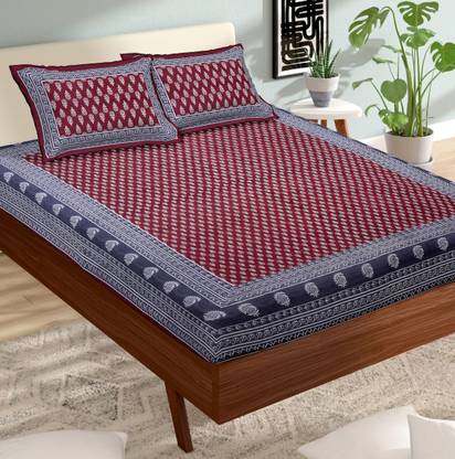 style gravit 140 TC Cotton Double Printed Flat Bedsheet