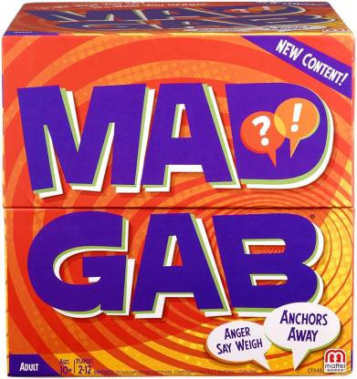 MATTEL Mad Gab Game Party & Fun Games Board Game