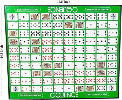 ilaviz Card (Sequence card Game) Card Game Board Games for Kids 7 Years Plus Made in India Make A Sequence Board Game | Family Card Game for Adults Kids and Teens Sequence Game Strategy & War Board Game