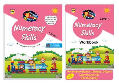 Magpie Combo of Numercy Skill Level 1 and Workbook,Pre-Primary Number, Shapes, Colours Learning Activity with Workbook