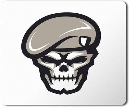 5 ACE skull commando HD Printed designer speed mousepad Non Slip Base Mousepad