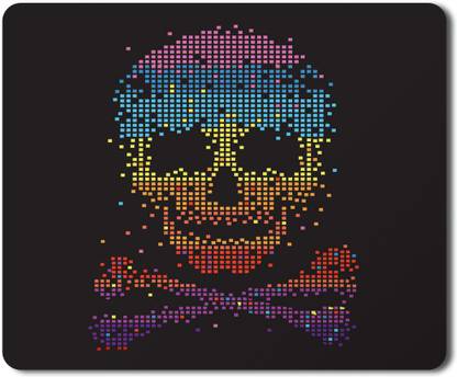 5 ACE bones and skull moused HD Printed designer speed mousepad for Laptop|Dekstop|gamers|Graphic designers-7x8.5 Inches Non Slip Base Mousepad