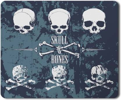 5 ACE skull and bones moused HD Printed designer speed mousepad for Laptop|Dekstop|gamers|Graphic designers-7x8.5 Inches Non Slip Base Mousepad
