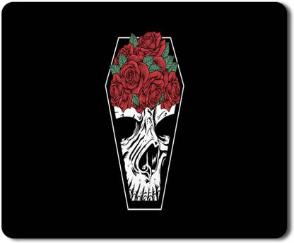 5 ACE skull coffin HD Printed designer speed mousepad for Laptop|Dekstop|gamers|Graphic designers-7x8.5 Inches Non Slip Base Mousepad