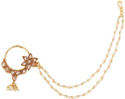 Angel In You Cubic Zirconia Gold-plated Plated Alloy Nose Ring