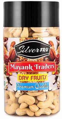 Silverfru Cashew Nut Kerala Origin Premium Whole Kaju Plain & Raw Cashew (250 gm) Cashews