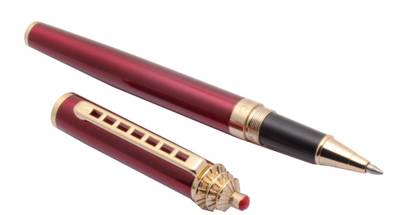 Ledos Temple Good Luck Red & Gold Roller Ball Pen