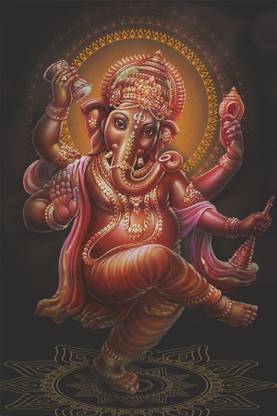 Lord Ganesha Paper Poster Paper Print