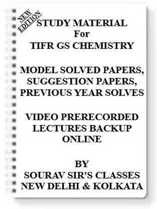 TIFR GS CHEMISTRY [ PACK OF 4 BOOKS ] Study Material +MODEL SOLVED PAPERS+SUGGESTION PAPERS+PREVIOUS YEAR SOLVES+VIDEO PRERECORDED LECTURES BACKUP ONLINE