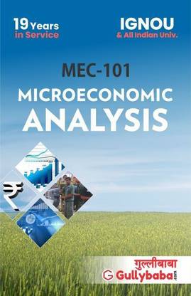 IGNOU MEC-1 Micro Economic Analysis 1st Year (Including Solved Question Papers)