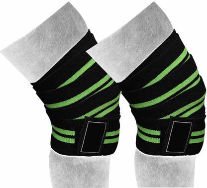 GymWar Polyester Elastic Knee Compression Wraps Support for Legs, Thighs, Ankle & Elbow Knee Support