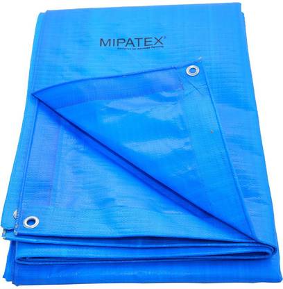 Mipatex Tarpaulin Sheet Waterproof Heavy Duty 12ft x 9ft -200 GSM Plastic Cover (Blue) Tent - For 6 Persons