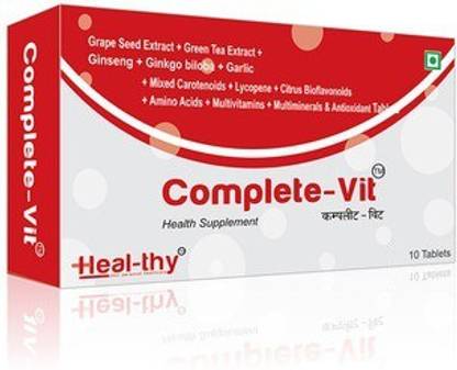 complete-vit Multivitamin and Multi-mineral tablets | Ginseng, Green tea and Grape seed extract
