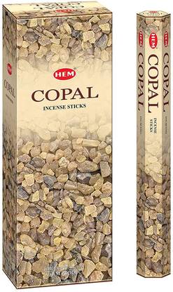 Hem Copal - Box Of Six, 20 Stick Tubes Copal