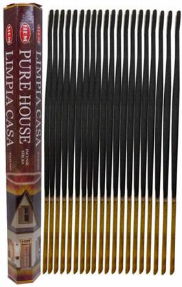 Hem Pure House Incense Sticks (25.5 cm x 9.3 cm x 6 cm, Black) Pure House