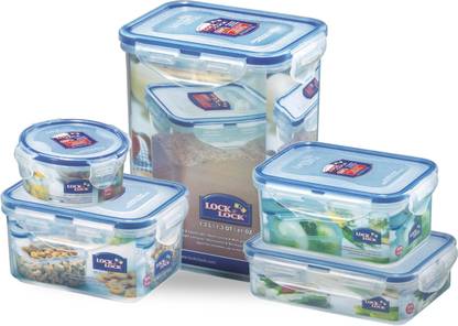 LOCK & LOCK Polypropylene Grocery Container  - 300 ml, 550 ml, 1.2 ml, 470 ml, 600 ml