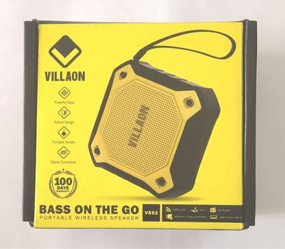 villaon PORTABLE WIRELESS SPEAKER VS52 3 W Bluetooth Speaker