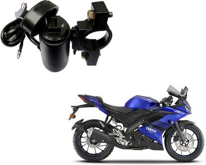 Robotek Motor Bike USB Mobile Charger with USB Charger Socket 2.1A 9V Yamaha YZF R15 V3 2.1 A Bike Mobile Charger