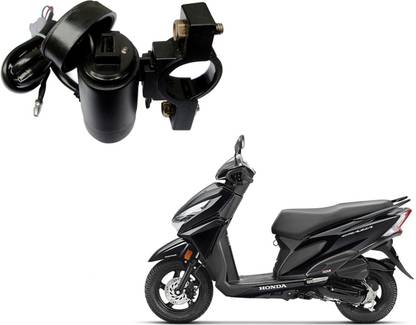Robotek Motor Bike USB Mobile Charger with USB Charger Socket 2.1A 9V Honda Grazia 2.1 A Bike Mobile Charger
