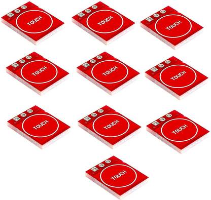 limitless products Pack oF 10 TTP223 Capacitive Single Touch Sensor Module (Red) Electronic Components Electronic Hobby Kit