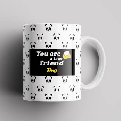 Beautum Ting True Friend Best Gift Ceramic (350) ml Model No:BPNDAZX022235 Ceramic Coffee Mug