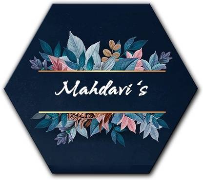 Midas Craft Polypropylene Flower Name Plate
