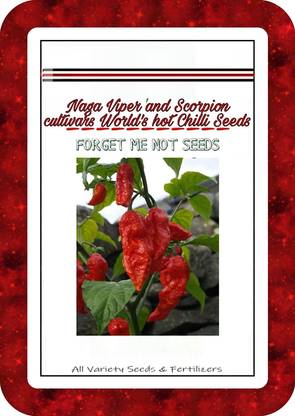 DROXTY ™ XX-1518-Naga Viper Scorpion Cultivars Chilli Seeds High Quality Hybrid Seed