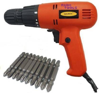 ruhitools Heavy Duty Cutflex YK-019 10mm 350W Electric Screwdriver With 10 pcs Screwdriver bit Power & Hand Tool Kit Power & Hand Tool Kit