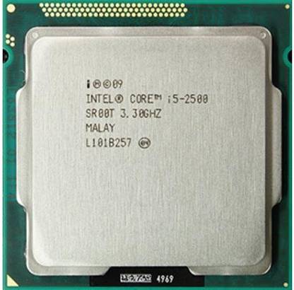 Intel Core i5 - 2500 For H61 Motherboard 3.3 GHz Upto 3.7 GHz LGA 1155 Socket 4 Cores 6 MB Smart Cache Desktop Processor