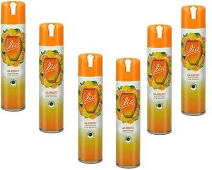 Lia Room freshner FRUITZ Spray FRUITZ 160 GM ( PACK OF 6)