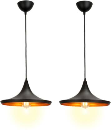 Ample HQ- SET OF 2 Modern Round SMALL 10" Tawa Shape Hanging Light, Ceiling Decorative Light, SPOT LIGHT (WITHOUT BULB) Pendants Ceiling Lamp