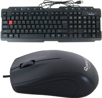 Quantum Hi-Tech QHM 7710 WIRED KEYBOARD AND MOUSE COMBO Combo Set