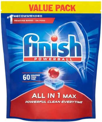 Finish Powerball All In One Max 60's Regular Dishwashing Detergent
