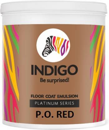 Indigo P.O. RED Emulsion Floor Coating Paint