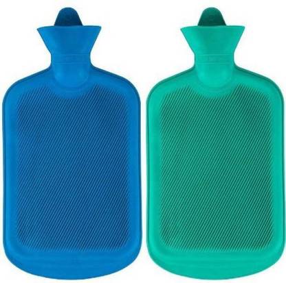 CRETO PACK OF 2 Best Quality Durable Rubber Hot Warm Bottle Non Electrical 1 L Hot Water Bag