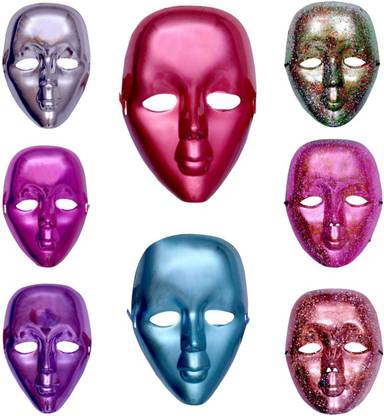 Flipace Mime/Java Shining Mask in 8 Different Bright Colors Party Mask
