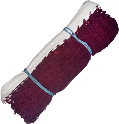 Fit City Practice Cotton Badminton Net (Brown, Maroon) Badminton Net