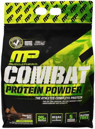 MUSCLEPHARM COMBAT PROTEIN POWDER, WHEY PROTEIN POWDER 10 LBS, 129 SERVINGS Whey Protein