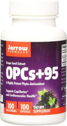 Jarrow Formulas OPCs + 95, Grape Seed Extract 100 mg,