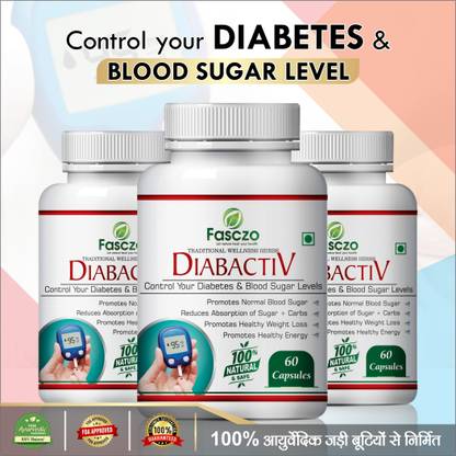 Fasczo Diabactive capsules for Promotes Healthy Weight Loss 100% Pure