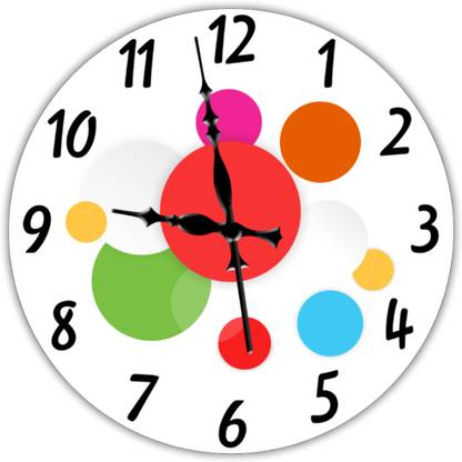niharika Analog 28 cm X 28 cm Wall Clock