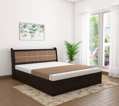 Okra Spine Engineered Wood Queen Box Bed