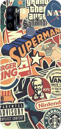 Everything. Back Cover for Infinix Smart 4 Plus ( SuparMan GTA KFC And Other Print )