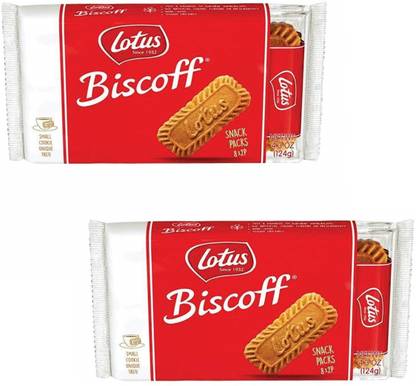 Lotus Biscoff -The Original Caramelised, Biscuit, IMPORTED (Pack Of 2) Biscotti Biscuit