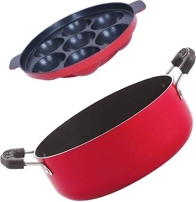 NIRLON Kadhai 22.5 cm, 24 cm diameter 3.1 L capacity