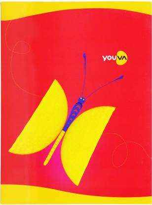 NAVNEET Youva Soft Bound 18x24 cm Assorted Notebook Medium Square 172 Pages