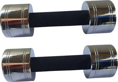 HACKERX - 10 kg Home Gym Dumbbell Set Fixed Weight Dumbbell