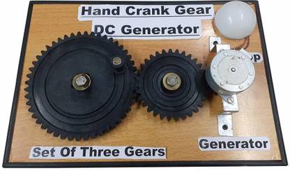 MELODY's Size A4 Hand Crank Gear DC Generator Physics Working Model
