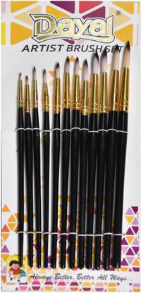 Dayal Artist Premium Golden Brush Set ( Set of 12)