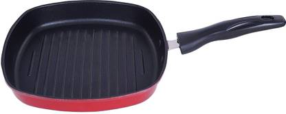 NIRLON Non Stick Square Grill Pan 24cm Grill Pan 26 cm diameter 1.3 L capacity